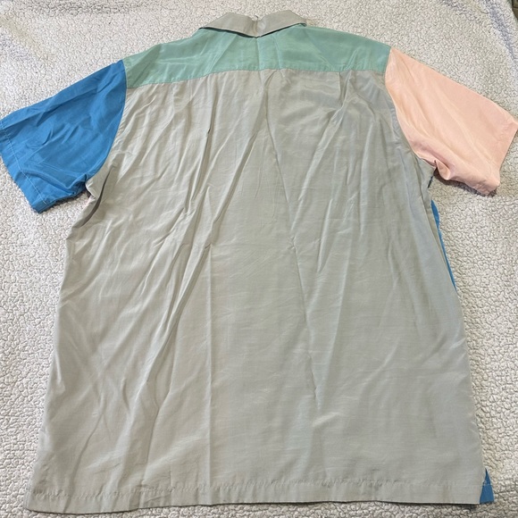 Urban Outfitters Color Block Button Up Shirt - Picture 4 of 8